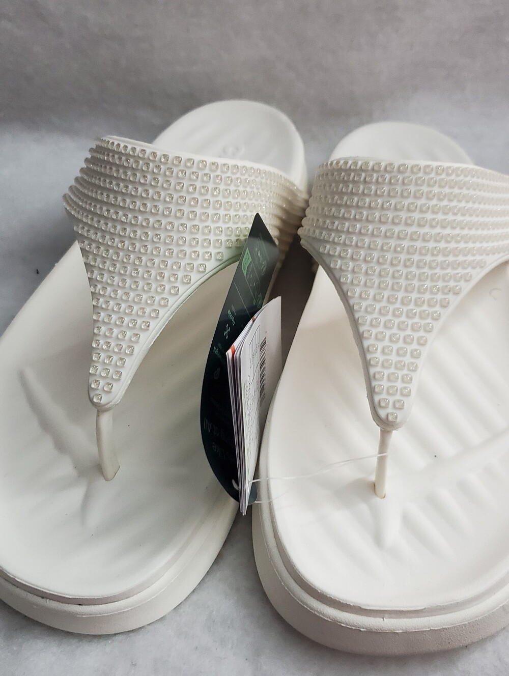 Crocs Getaway Triangle Flip Gems White